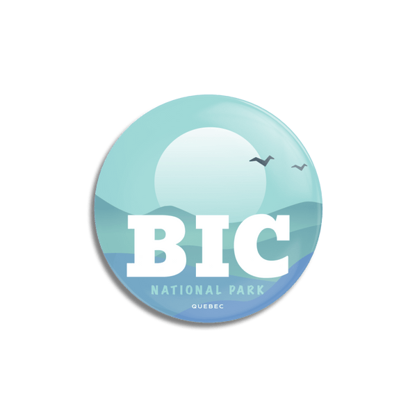 Bic National Park of Quebec Pinback Button - Canada Untamed