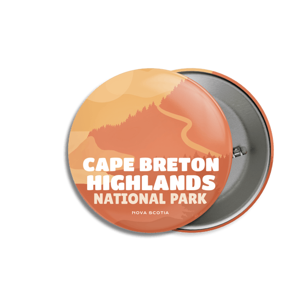 Cape Breton Highlands National Park of Canada Pinback Button - Canada Untamed