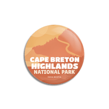 Load image into Gallery viewer, Cape Breton Highlands National Park of Canada Pinback Button - Canada Untamed
