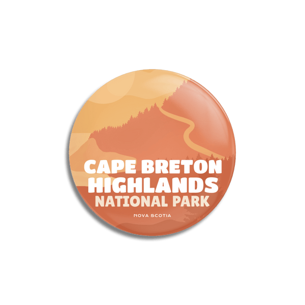 Cape Breton Highlands National Park of Canada Pinback Button - Canada Untamed