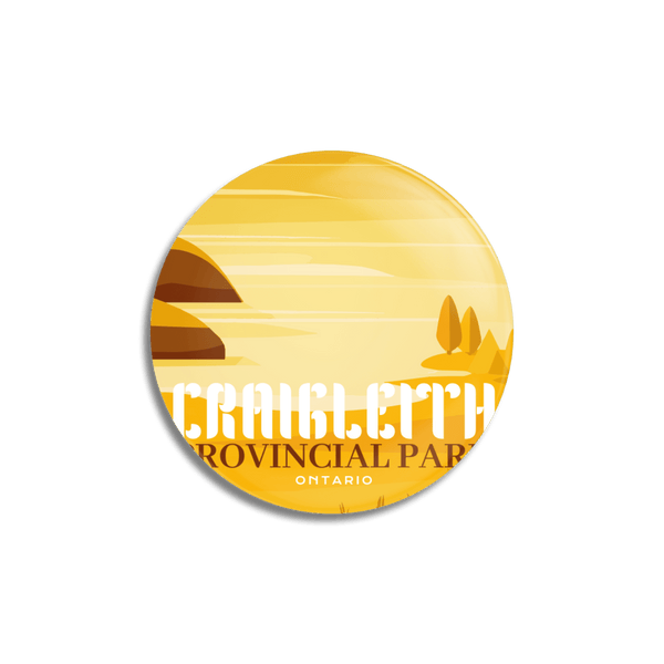 Craigleith Provincial Park of Ontario Pinback Button - Canada Untamed