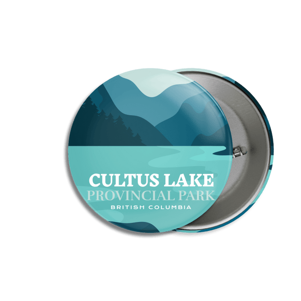 Cultus Lake Provincial Park of British Columbia Pinback Button - Canada Untamed