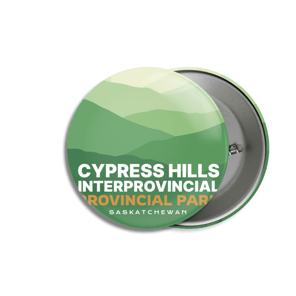 Cypress Hills Provincial Park of Saskatchewan Pinback Button - Canada Untamed
