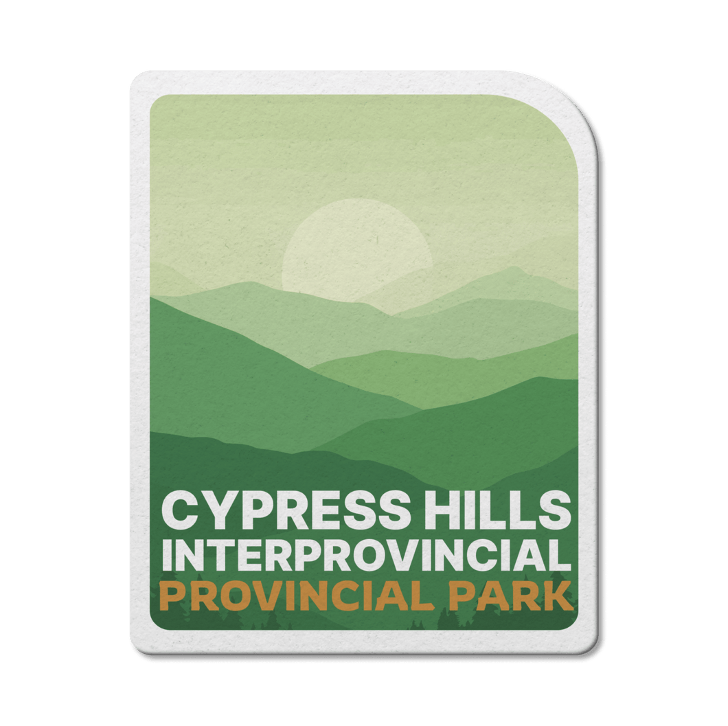 Cypress Hills Saskatchewan Provincial Park Waterproof Vinyl Sticker - Canada Untamed