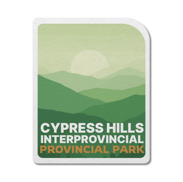 Cypress Hills Saskatchewan Provincial Park Waterproof Vinyl Sticker - Canada Untamed