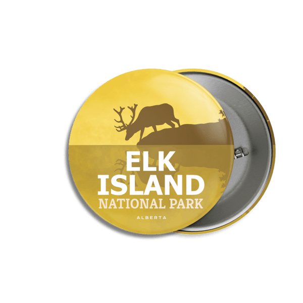 Elk Island National Park of Canada Pinback Button - Canada Untamed