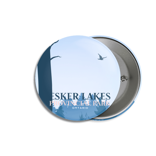 Esker Lakes Provincial Park of Ontario Pinback Button - Canada Untamed