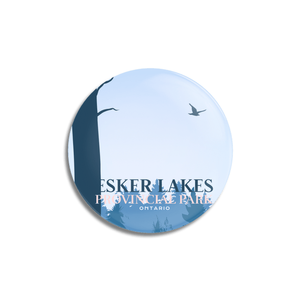 Esker Lakes Provincial Park of Ontario Pinback Button - Canada Untamed