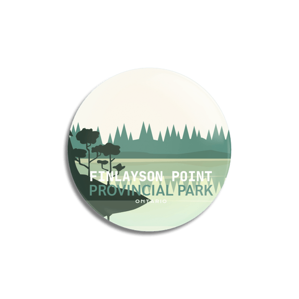 Finlayson Point Provincial Park of Ontario Pinback Button - Canada Untamed