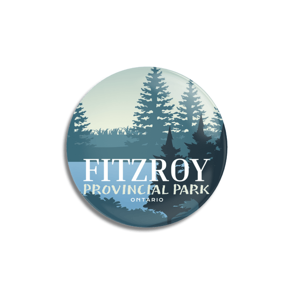 Fitzroy Provincial Park of Ontario Pinback Button - Canada Untamed