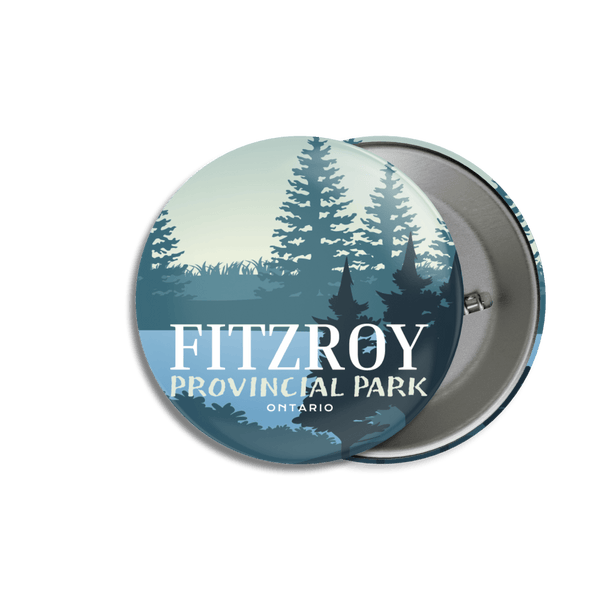 Fitzroy Provincial Park of Ontario Pinback Button - Canada Untamed