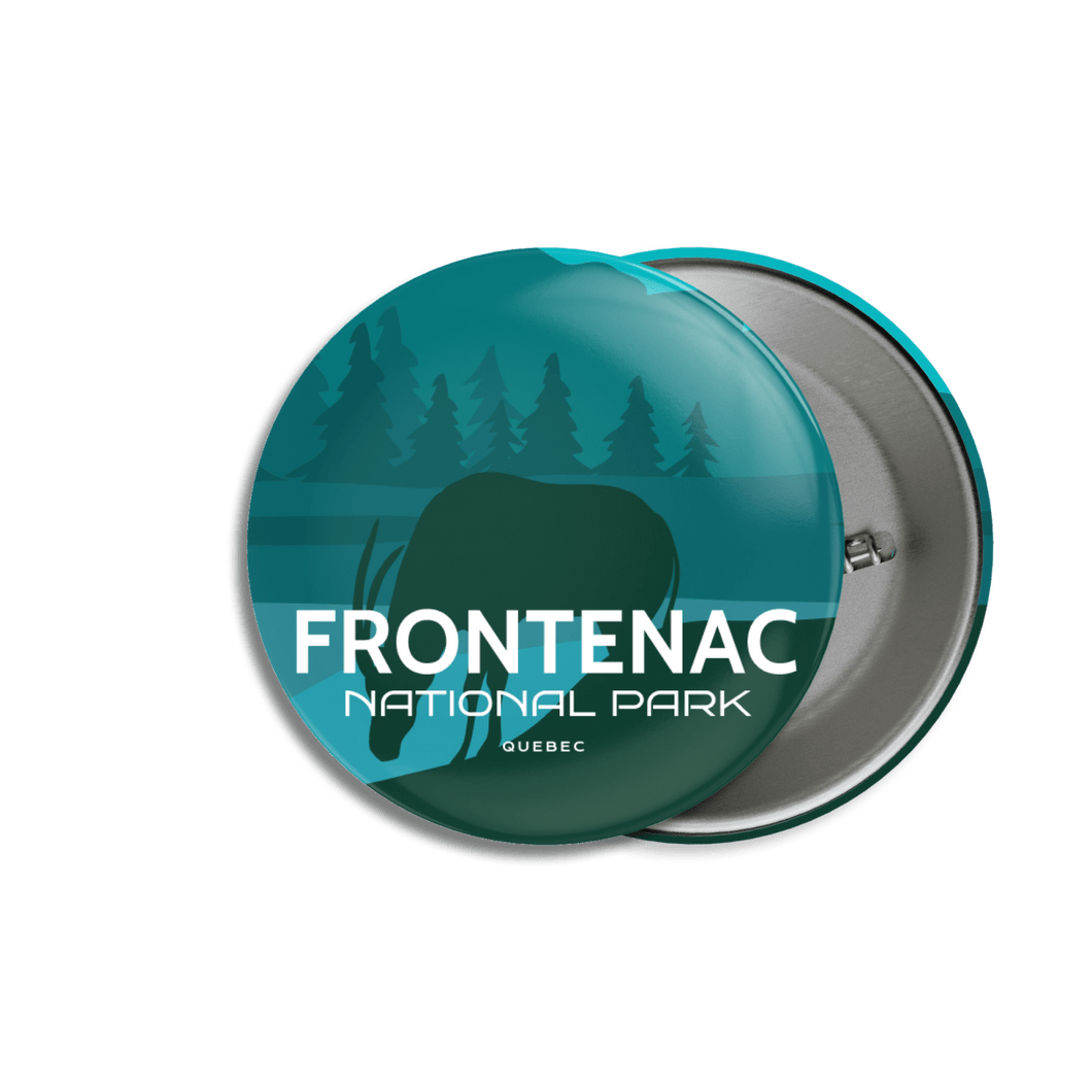 Frontenac National Park of Quebec Pinback Button - Canada Untamed
