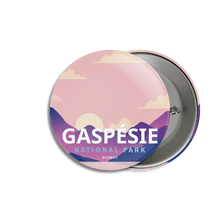 Load image into Gallery viewer, Gaspesie National Park of Quebec Pinback Button - Canada Untamed
