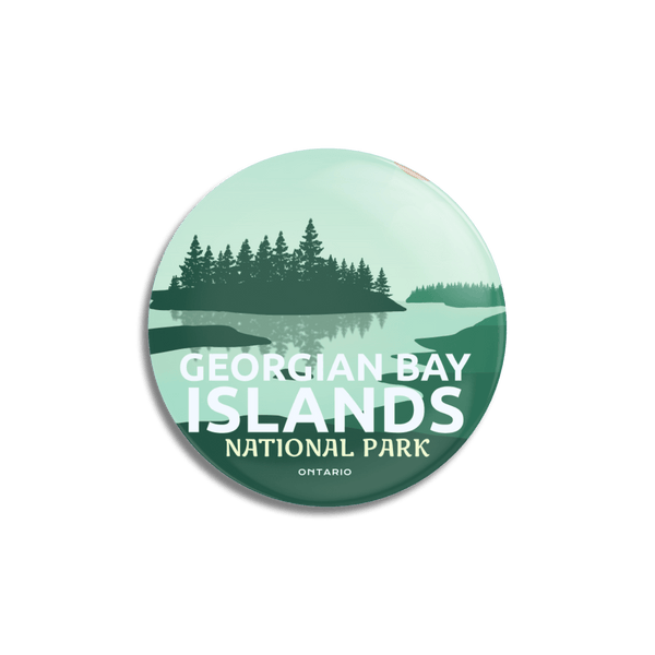 Georgian Bay Islands National Park of Canada Pinback Button - Canada Untamed
