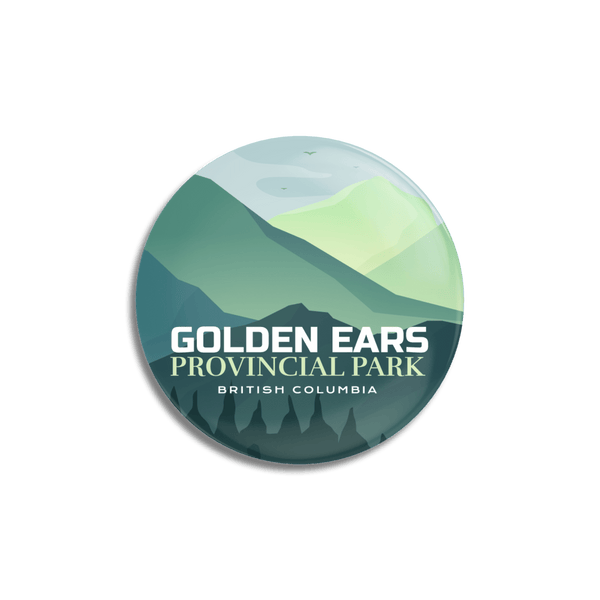 Golden Ears Provincial Park of British Columbia Pinback Button - Canada Untamed