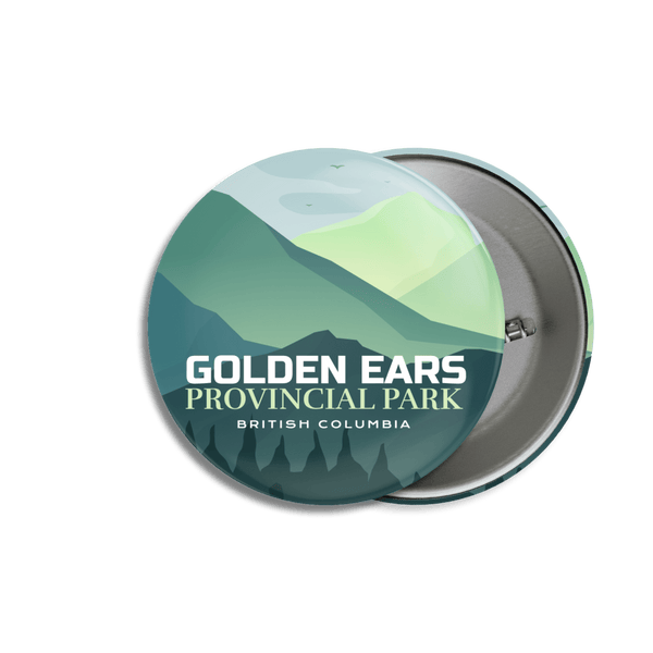 Golden Ears Provincial Park of British Columbia Pinback Button - Canada Untamed