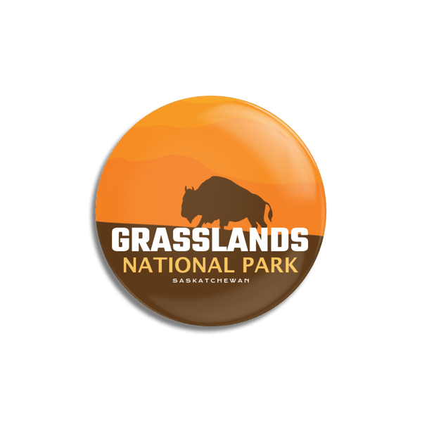 Grasslands National Park of Canada Pinback Button - Canada Untamed