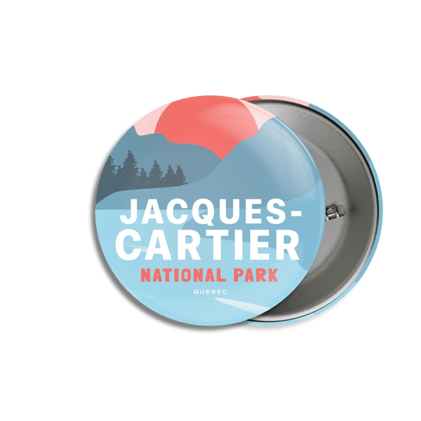 Jacques-Cartier National Park of Quebec Pinback Button - Canada Untamed