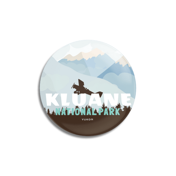 Kluane National Park of Canada Pinback Button - Canada Untamed