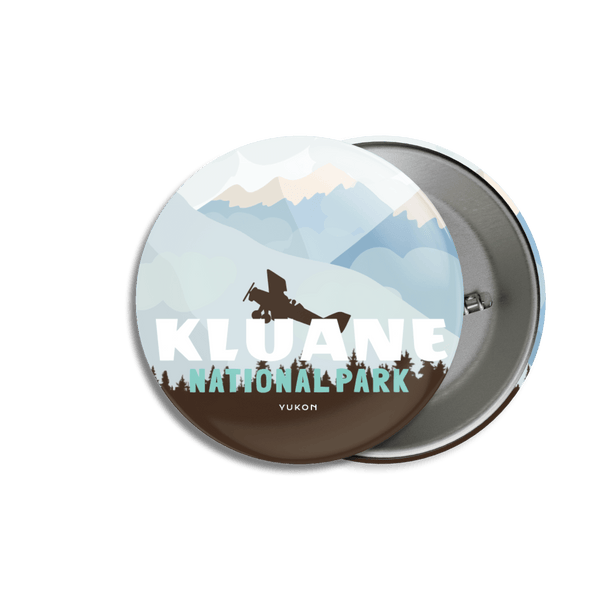 Kluane National Park of Canada Pinback Button - Canada Untamed