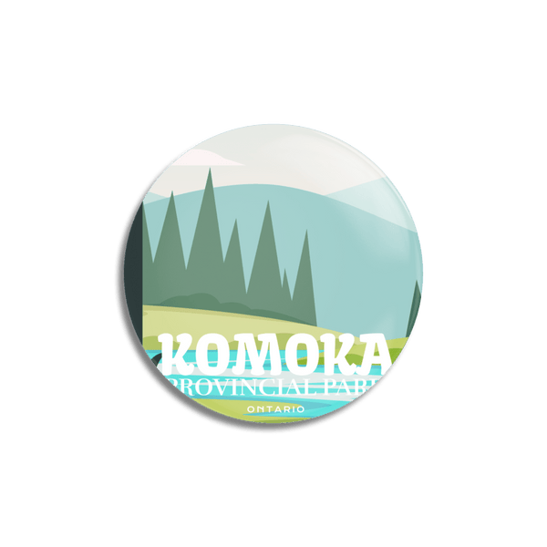 Komoka Provincial Park of Ontario Pinback Button - Canada Untamed