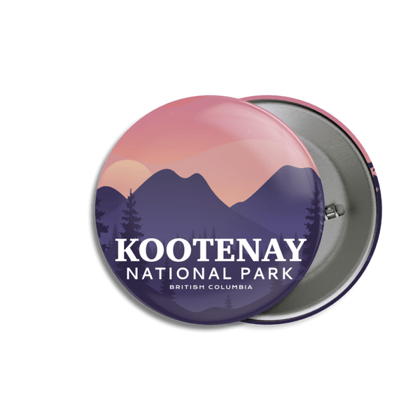 Kootenay National Park of Canada Pinback Button - Canada Untamed