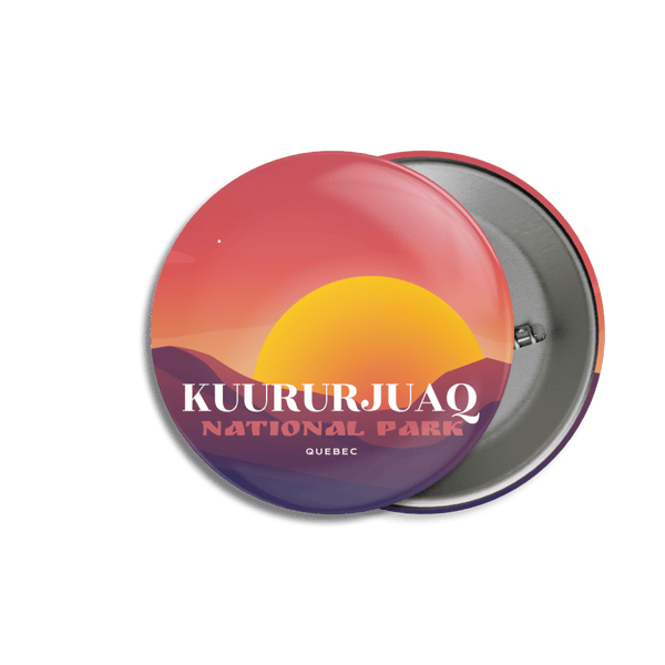 Kuururjuaq National Park of Quebec Pinback Button - Canada Untamed