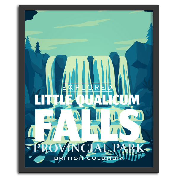 Little Qualicum Falls Provincial Park 'Explored' Poster - Canada Untamed
