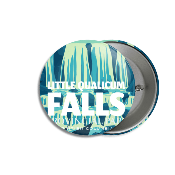 Little Qualicum Falls Provincial Park of British Columbia Pinback Button - Canada Untamed