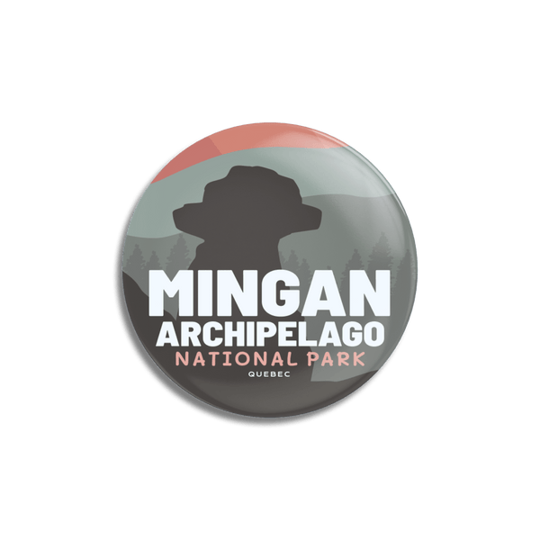 Mingan Archipelago National Park of Canada Pinback Button - Canada Untamed