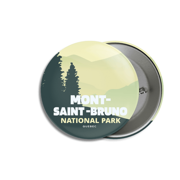 Mont-Saint-Bruno National Park of Quebec Pinback Button - Canada Untamed