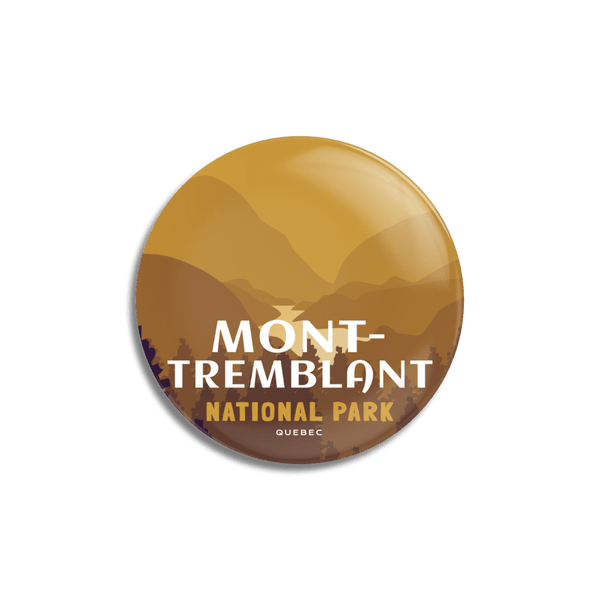 Mont-Tremblant National Park of Quebec Pinback Button - Canada Untamed