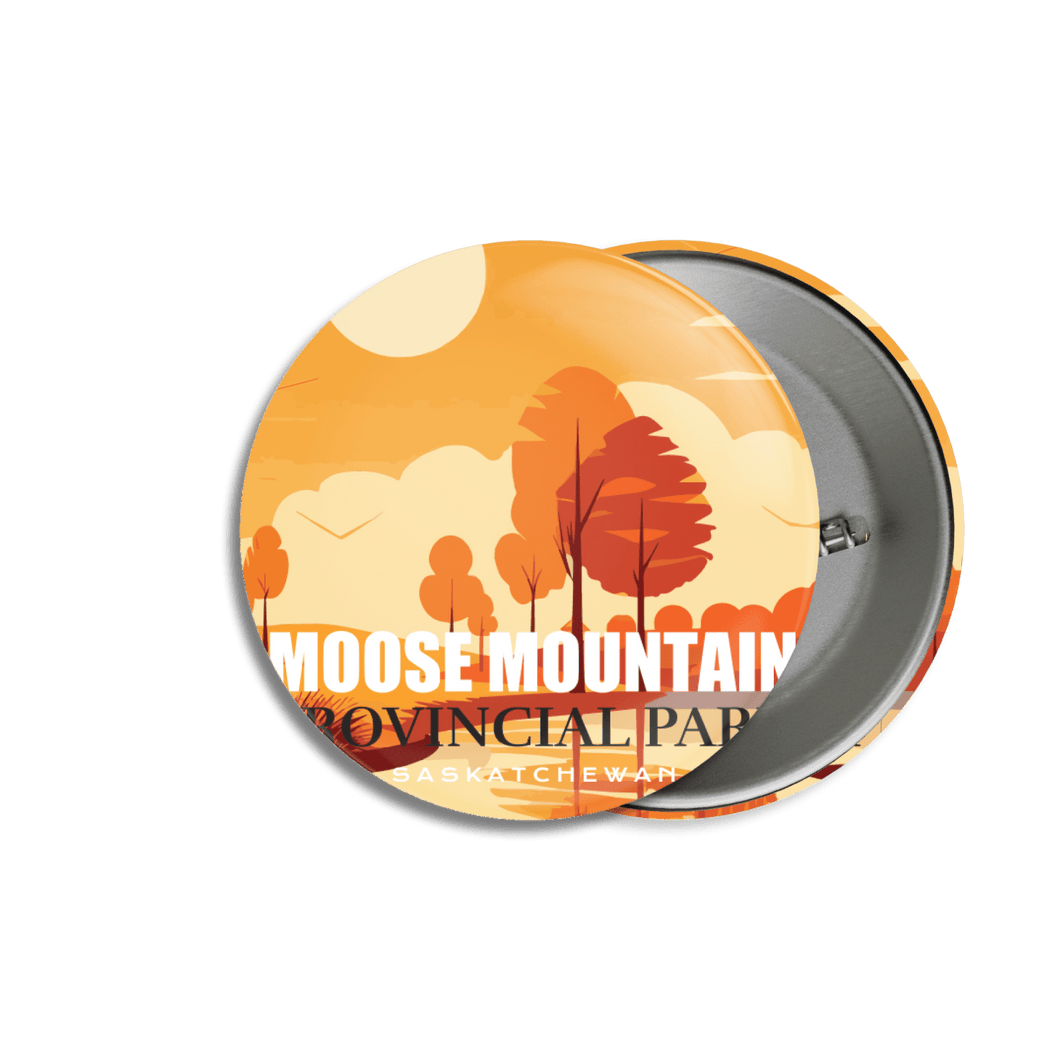 Moose Mountain Provincial Park of Saskatchewan Pinback Button - Canada Untamed
