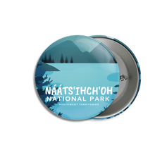 Load image into Gallery viewer, Naats&#39;ihch&#39;oh National Park of Canada Pinback Button - Canada Untamed
