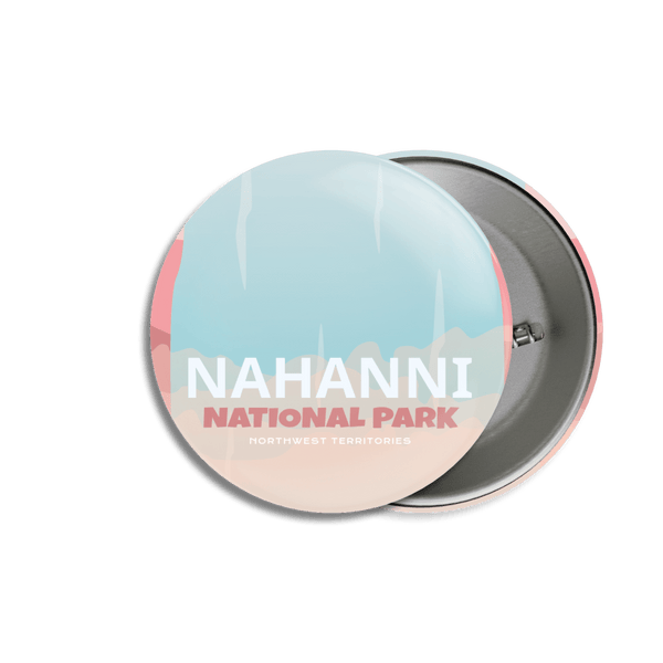 Nahanni National Park of Canada Pinback Button - Canada Untamed