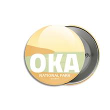 Load image into Gallery viewer, Oka National Park of Quebec Pinback Button - Canada Untamed

