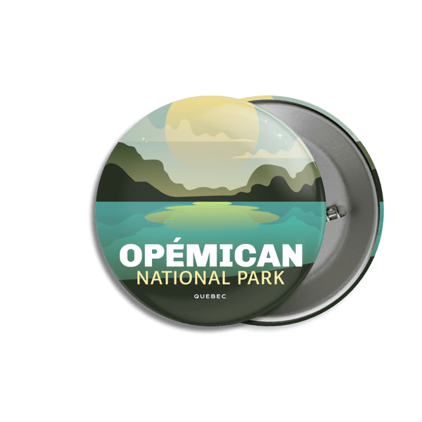 Opémican National Park of Quebec Pinback Button - Canada Untamed