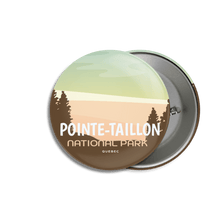 Load image into Gallery viewer, Pointe-Taillon National Park of Quebec Pinback Button - Canada Untamed
