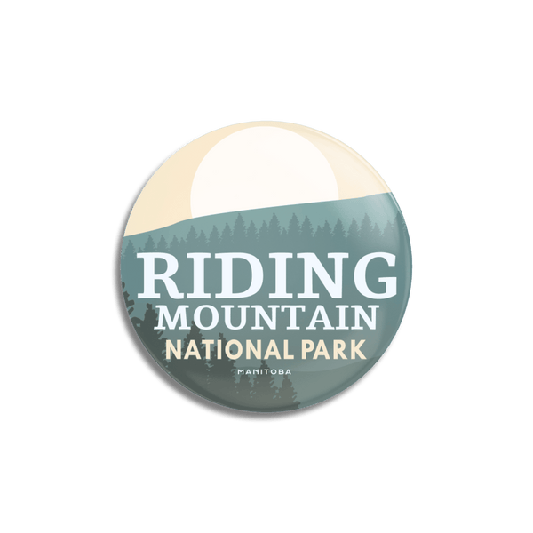 Riding Mountain National Park of Canada Pinback Button - Canada Untamed