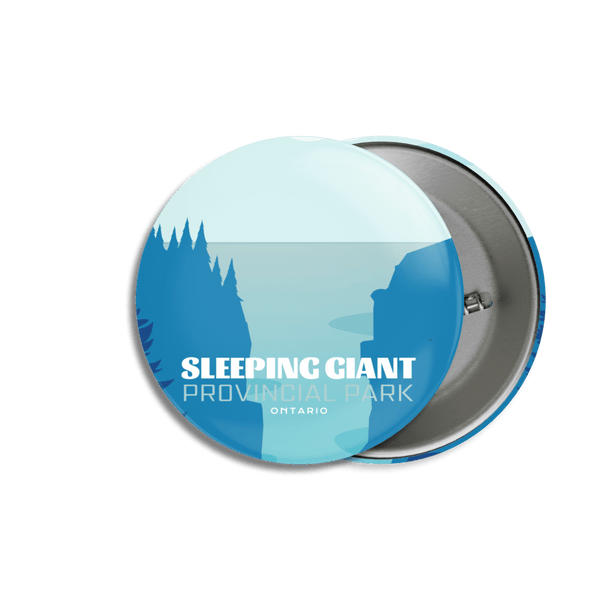 Sleeping Giant Provincial Park of Ontario Pinback Button - Canada Untamed