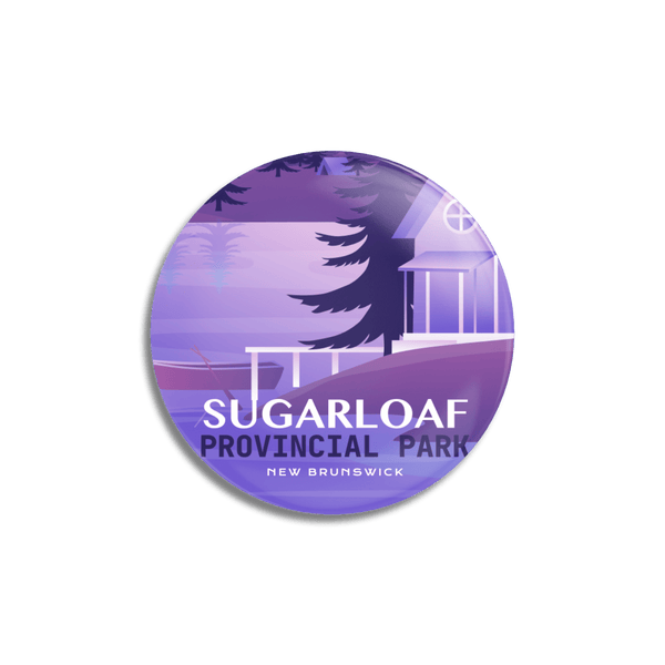 Sugarloaf Provincial Park of New Brunswick Pinback Button - Canada Untamed