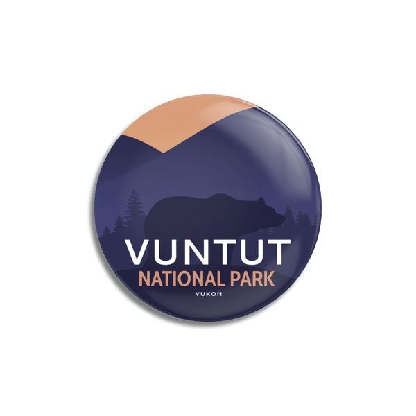 Vuntut National Park of Canada Pinback Button - Canada Untamed