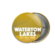 Load image into Gallery viewer, Waterton Lakes National Park of Canada Pinback Button - Canada Untamed

