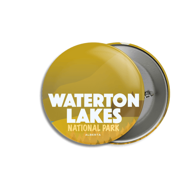 Waterton Lakes National Park of Canada Pinback Button - Canada Untamed