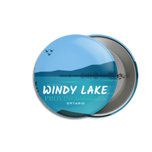 Load image into Gallery viewer, Windy Lake Provincial Park of Ontario Pinback Button - Canada Untamed
