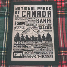 Load and play video in Gallery viewer, Canada National Parks Checklist Poster
