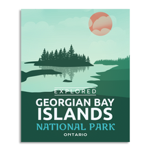 Load image into Gallery viewer, Georgian Bay Islands National Park &#39;Explored&#39; Poster - Canada Untamed
