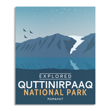 Load image into Gallery viewer, Quttinirpaaq National Park &#39;Explored&#39; Poster
