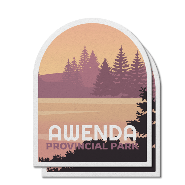 Awenda Ontario Provincial Park Waterproof Vinyl Sticker - Canada Untamed