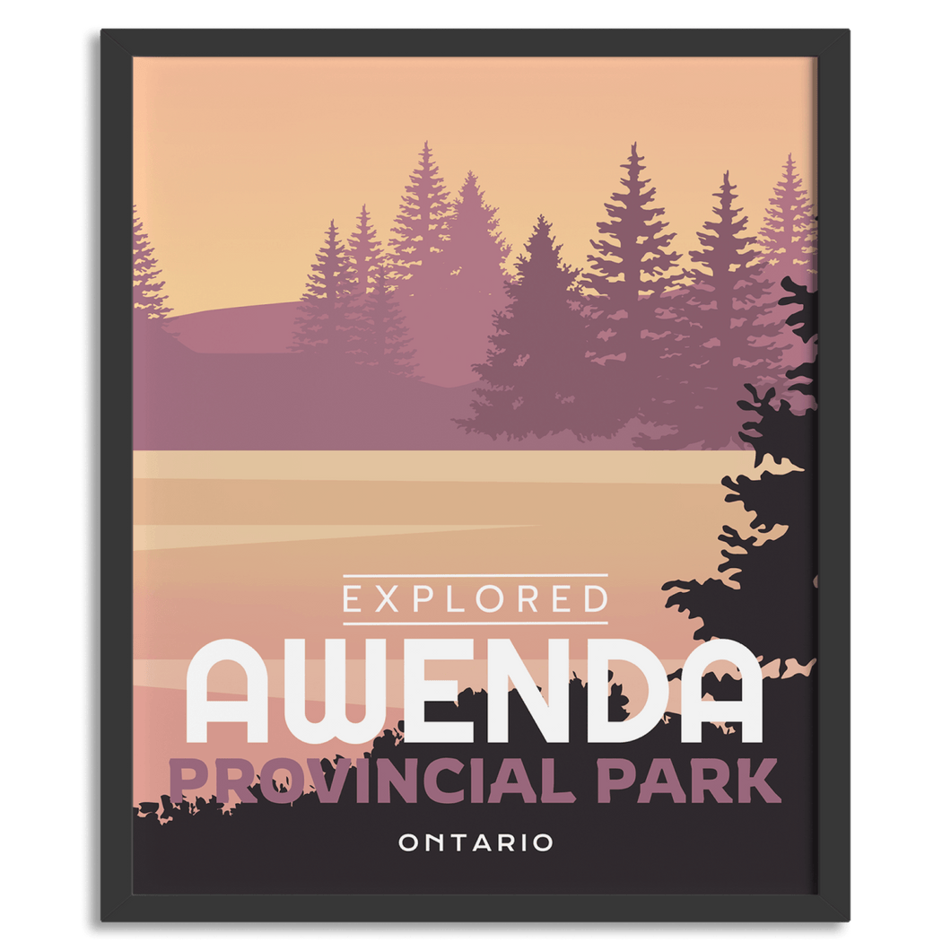 Awenda Provincial Park 'Explored' Poster